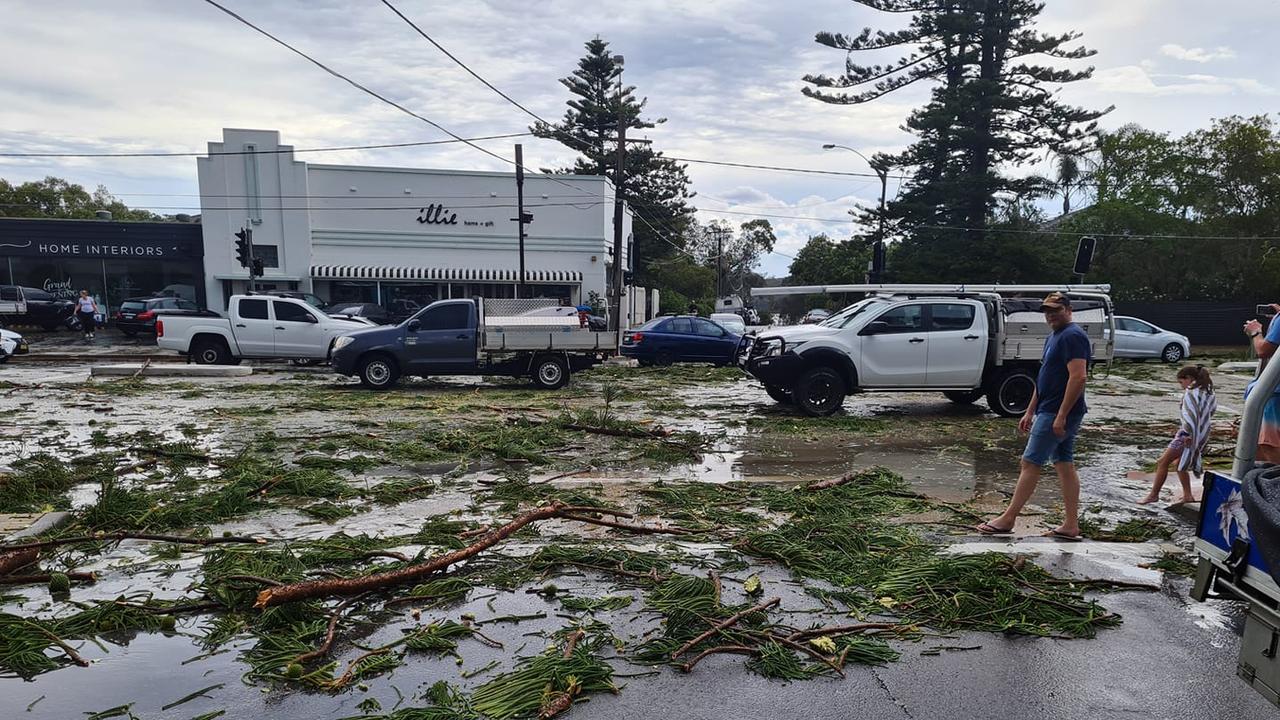 Carolyn Smith shared this photo of the shocking damage near the Narrabeen Sands Hotel. Photo taken from Facebook.