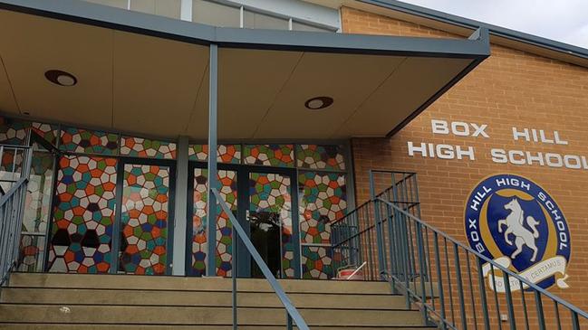 A positive Covid-19 case has been recorded at Box Hill High School. File picture.