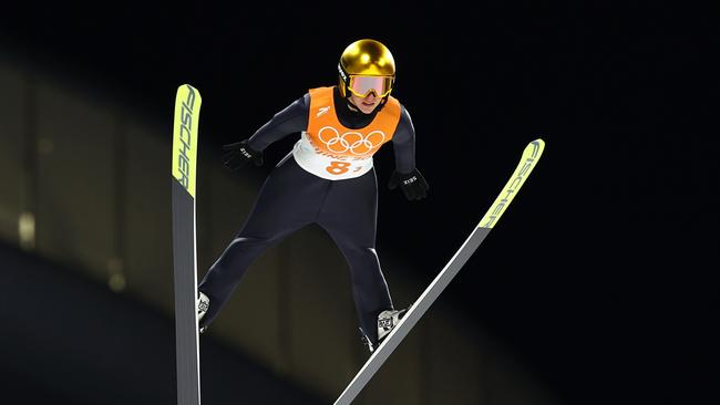 Katharina Althaus of Team Germany jumps