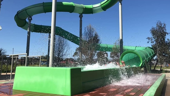 Noble Park Aquatic Centre slide is a great way to cool off in the summer. Picture: Facebook/Noble Park Aquatic Centre.