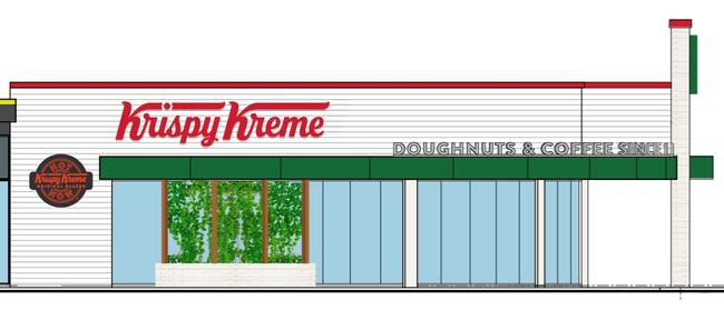 What the new Mount Gambier Krispy Kreme Hot Light factory store will look like once it is complete. Picture: Krispy Kreme