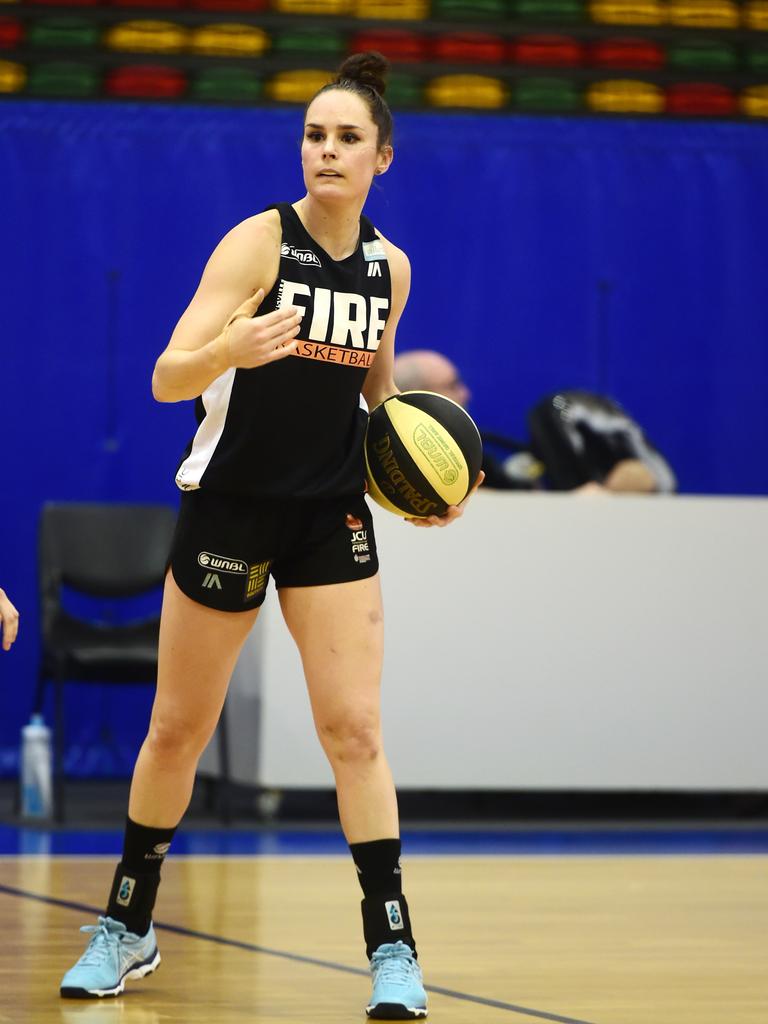 Kelly Wilson training with Townsville Fire in 2018.