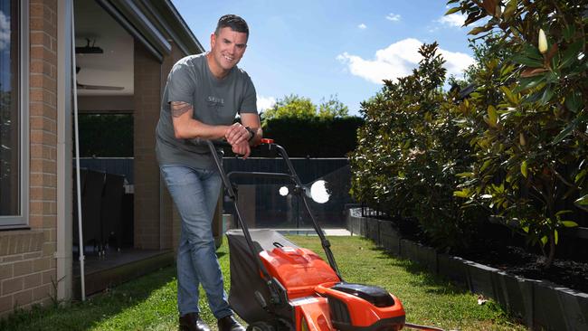 New Liberal leader Brad Battin at home in Berwick. Picture: Tony Gough