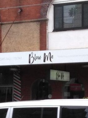 The Blow Me Hair Lounge in Bexley has residents all riled up. Picture: Supplied