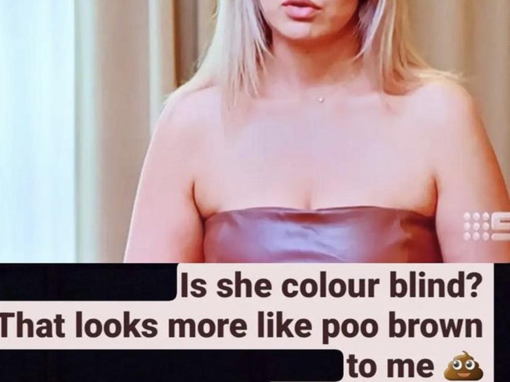 The dress was brutally mocked on social media.
