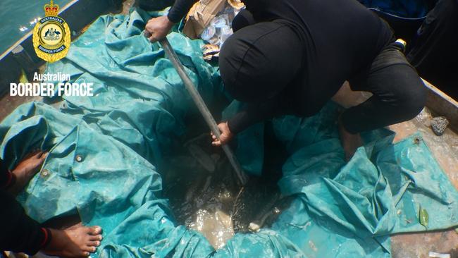 Most illegal fishing boats are after trepang. Picture: Australian Border Force