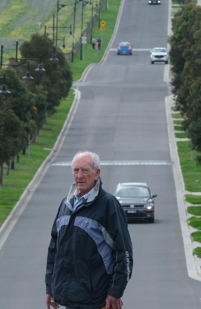 Tom O’Connor is concerned about what a dual carriageway would mean for Tivoli Drive residents. Picture: Mark Wilson.