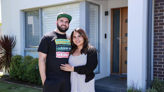 Joey and Romina Generoso at home in Moorebank. Picture: Justin Lloyd