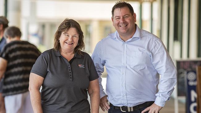 Gayndah voters Lyn Hodgetts and Peter Mattson. Picture: John Wilson