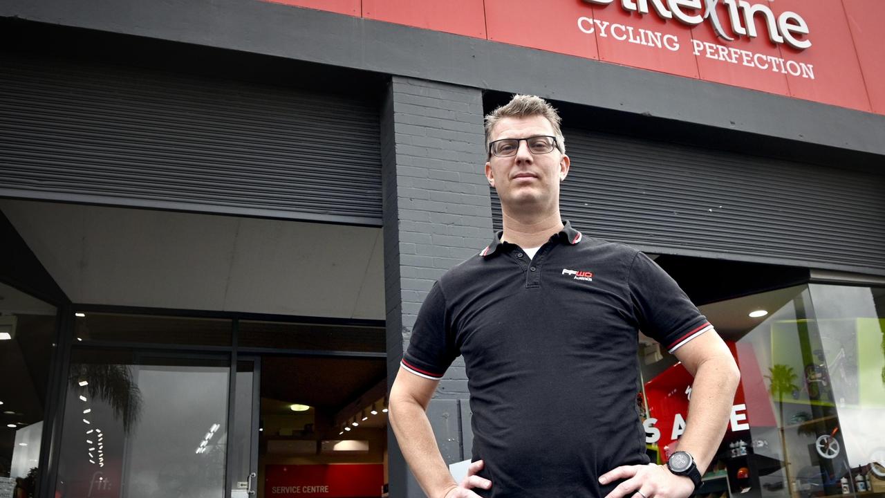 Bikeline owner Marcel Govers was frustrated after thieves allegedly stole 25 bicycles from his Station Street store. Picture: Bev Lacey