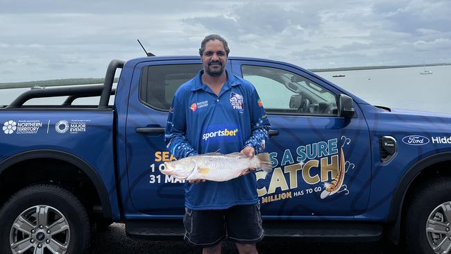 James Mawson with his $10K catch. Picture: Supplied