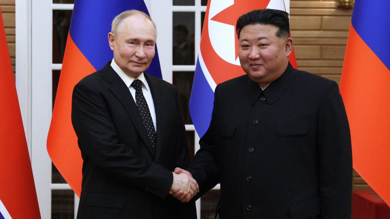 North Korea has strengthened military ties with Moscow and may be testing and ramping up production of artillery and cruise missiles. Picture: AFP