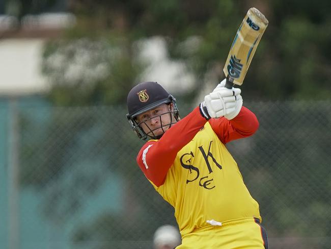 Premier Cricket: Dandenong v St Kilda. St Kilda batsman Matthew De Iacovo. Picture: Valeriu Campan