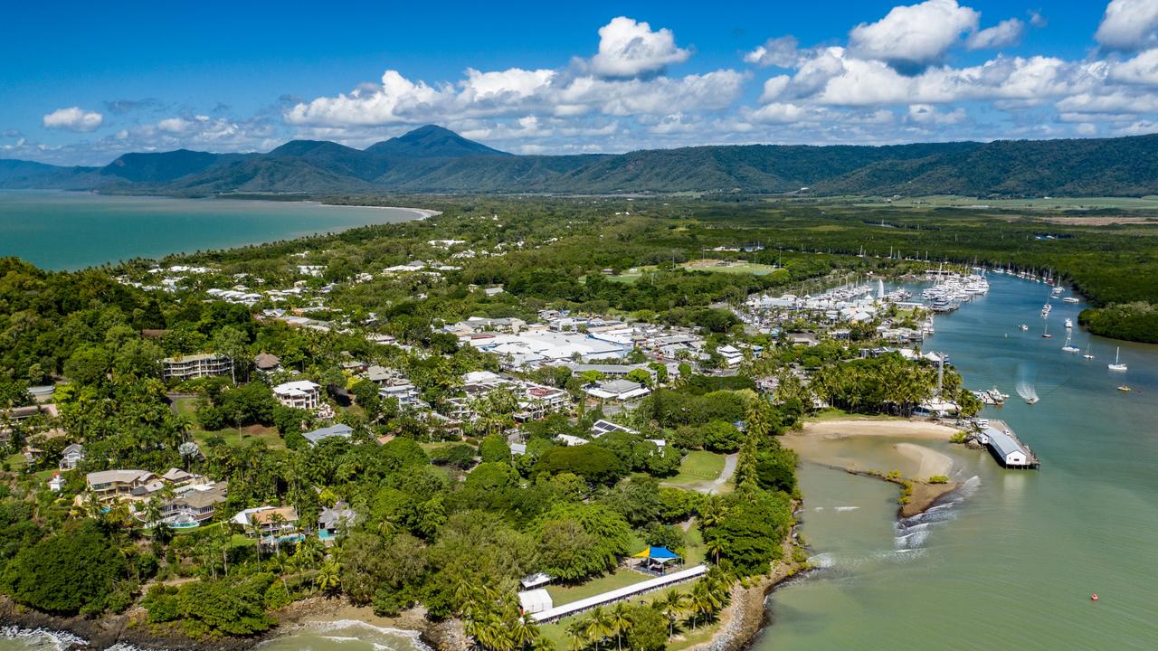 An aerial view of Port Douglas and Rex Smeal Park. Picture: Supplied.