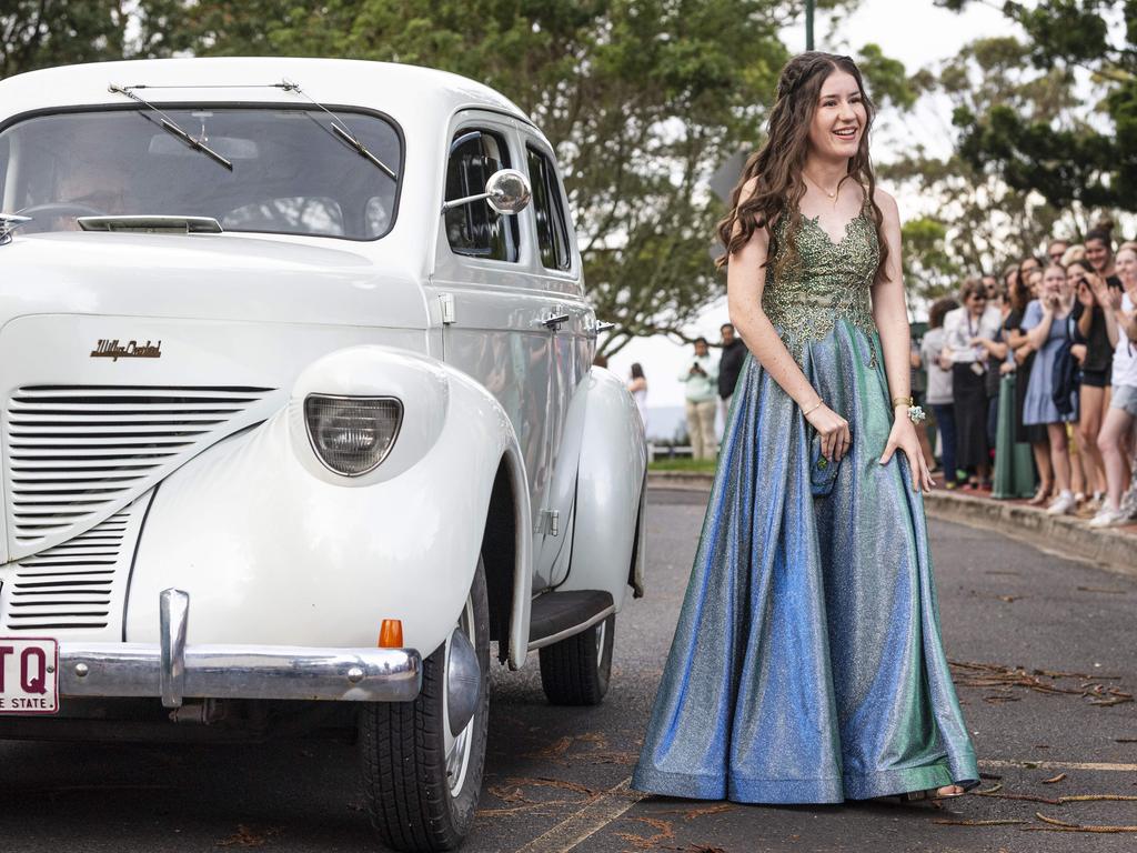 Graduate Eliza Wingrave at Toowoomba Christian College formal at Picnic Point, Friday, November 29, 2024. Picture: Kevin Farmer