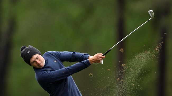 Jordan Spieth has made a run towards the top of the leaderboard. Picture: AFP