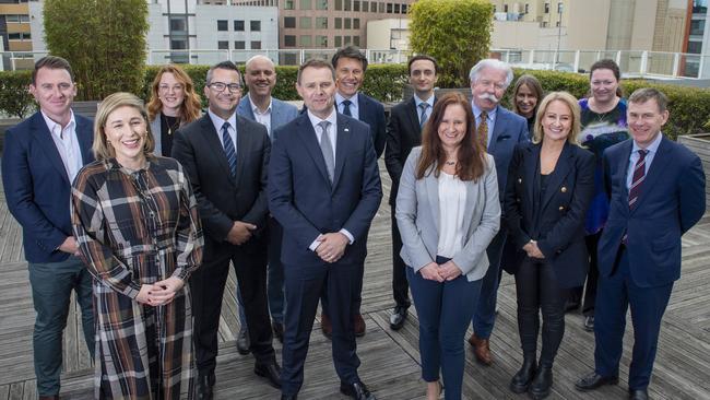 The panel who met for The Advertiser’s Housing Forum on August 31. Picture: Mark Brake