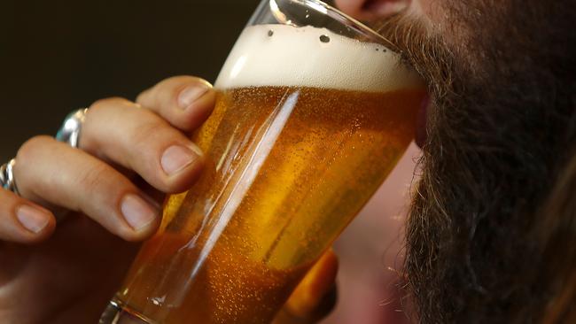 Mental Health challenge circulating on social media endorsing drinking. Picture: AAP/Daniel Munoz