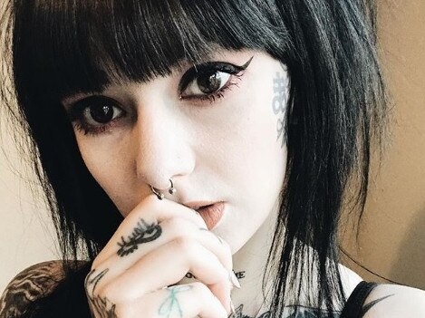 Kayliegh always struggled to land jobs in tattoo parlours due to her extreme shyness. Picture: Instagram