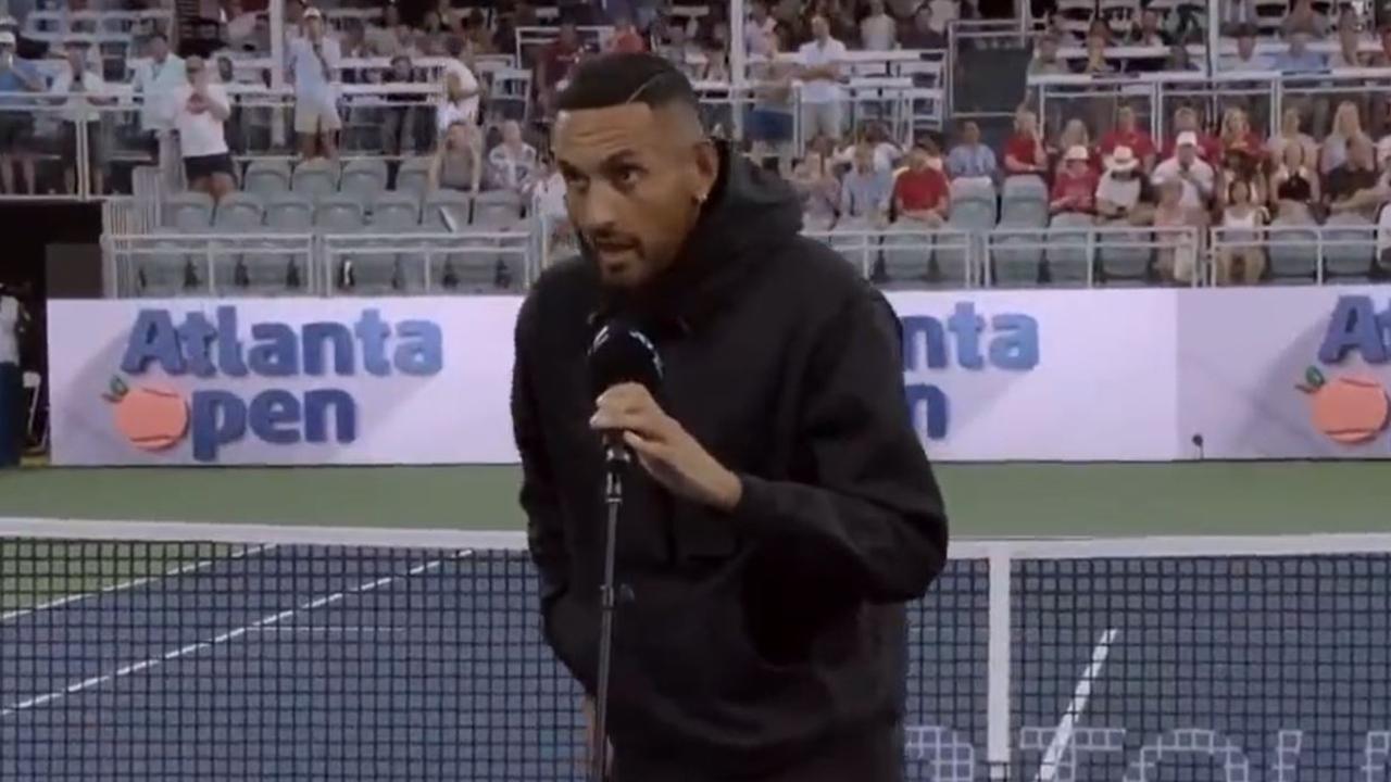 Nick Kyrgios pulled out of the Atlanta Open with injury.