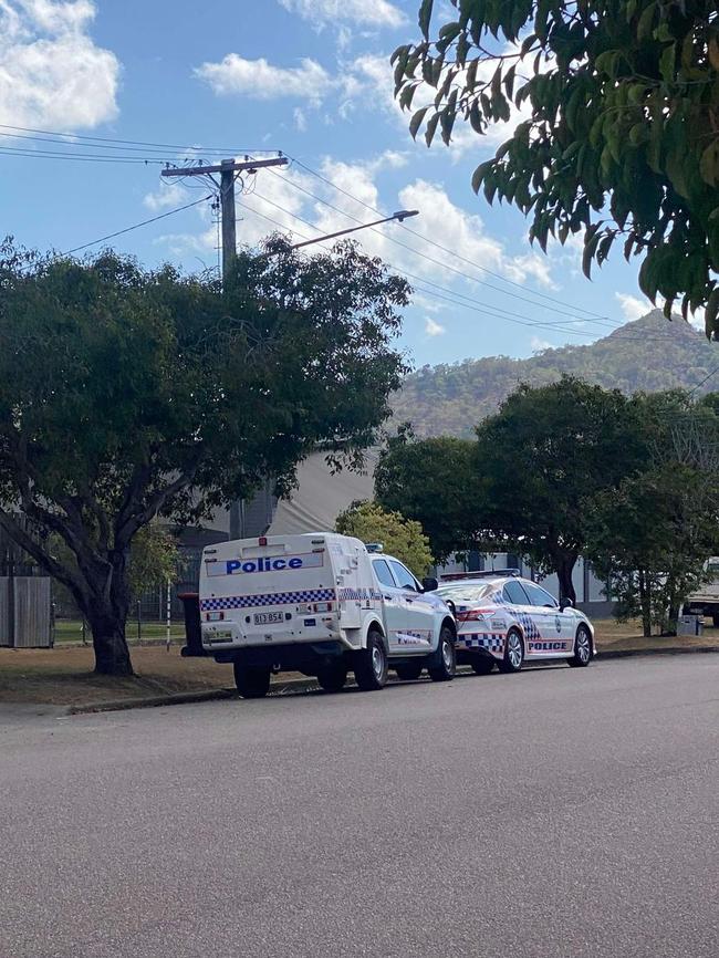 The crime scene in Garbutt. Picture: Nikita McGuire