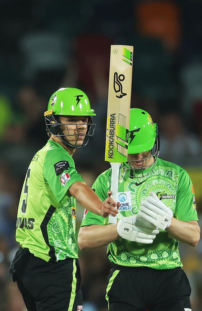 Sam Konstas after bringing up a half-century for the Thunder. Picture: Mark Metcalfe/Getty Images.