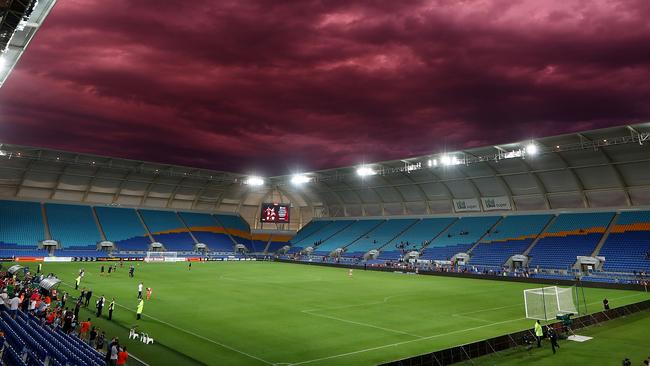 GOLD COAST, AUSTRALIA — DECEMBER 09: General view after the round 10 A-League match between the Brisbane Roar and the Wellington Phoenix at Cbus Super Stadium on December 9, 2017 in Gold Coast, Australia. (Photo by Chris Hyde/Getty Images)