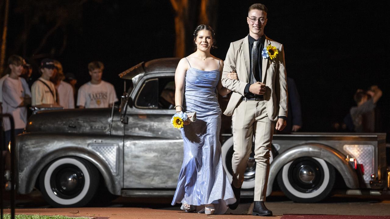 Mykhailo Marushchak and partner Erin Walsh at St Mary's College formal at Picnic Point, Friday, March 24, 2023. Picture: Kevin Farmer