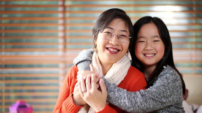 Sally Yeung, pictured with daughter Stephanie, 9, has been waiting for a kidney for three years. Picture: Mark Stewart