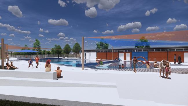 A concept design of the program pool at Wentworthville where lessons will be held.