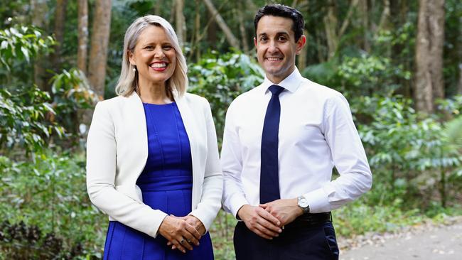 Bree James, founder of a family lifestyle magazine, Pakmag, was selected as the LNP’s candidate for the seat of Barron River last year. The entrepreneur, author and publisher Bree James walks with Queensland Opposition Leader David Crisafulli at Freshwater Creek. Picture: Brendan Radke