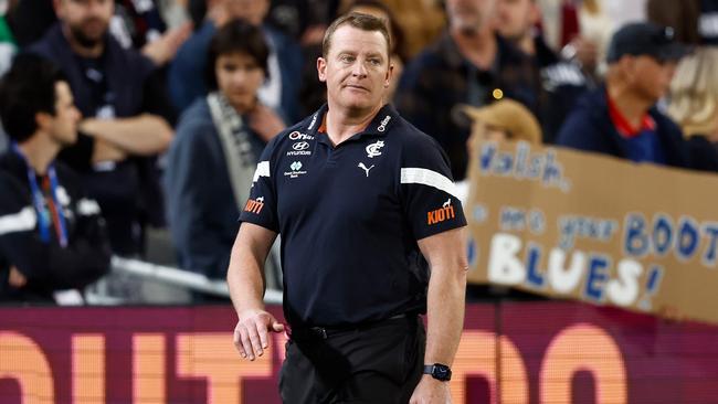 Michael Voss is a proud but disappointed coach. Picture: Getty Images