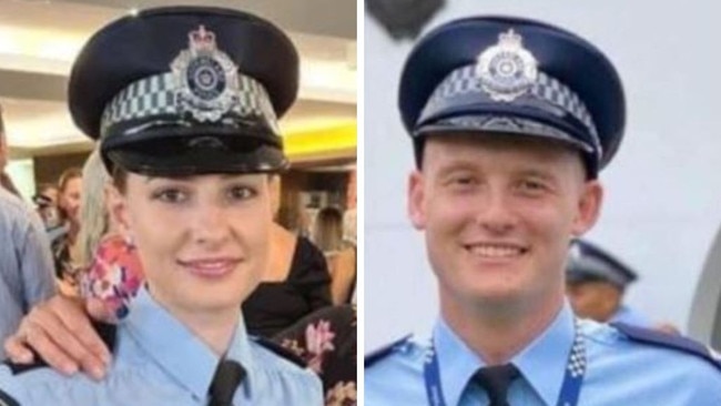 Constables Rachel McCrow and Matthew Arnold.