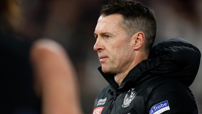 Langford served as captain and assistant under current Collingwood coach Craig McRae in the Richmond VFL program. Picture: Dylan Burns/AFL Photos via Getty Images