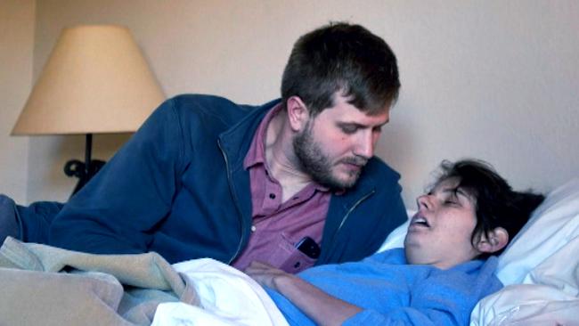 Love story: Josh and Kim before her death. <i>Picture: Supplied by Channel 7</i>