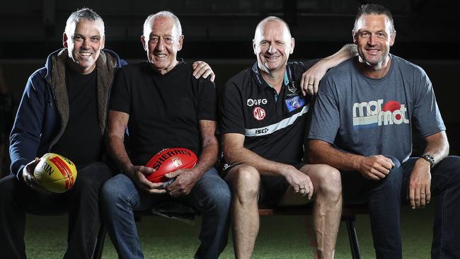 Mark Williams, John Cahill, Ken Hinkley and Matthew Primus. Picture Sarah Reed