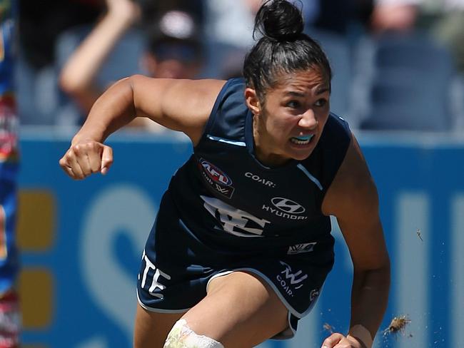 Vescio is the key to Carlton’s AFLW hopes. Picture: Wayne Ludbey