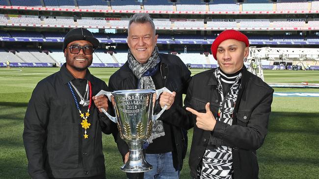 Apl.de.ap and Taboo of The Black Eyed Peas and Jimmy Barnes. Picture: Getty Images.