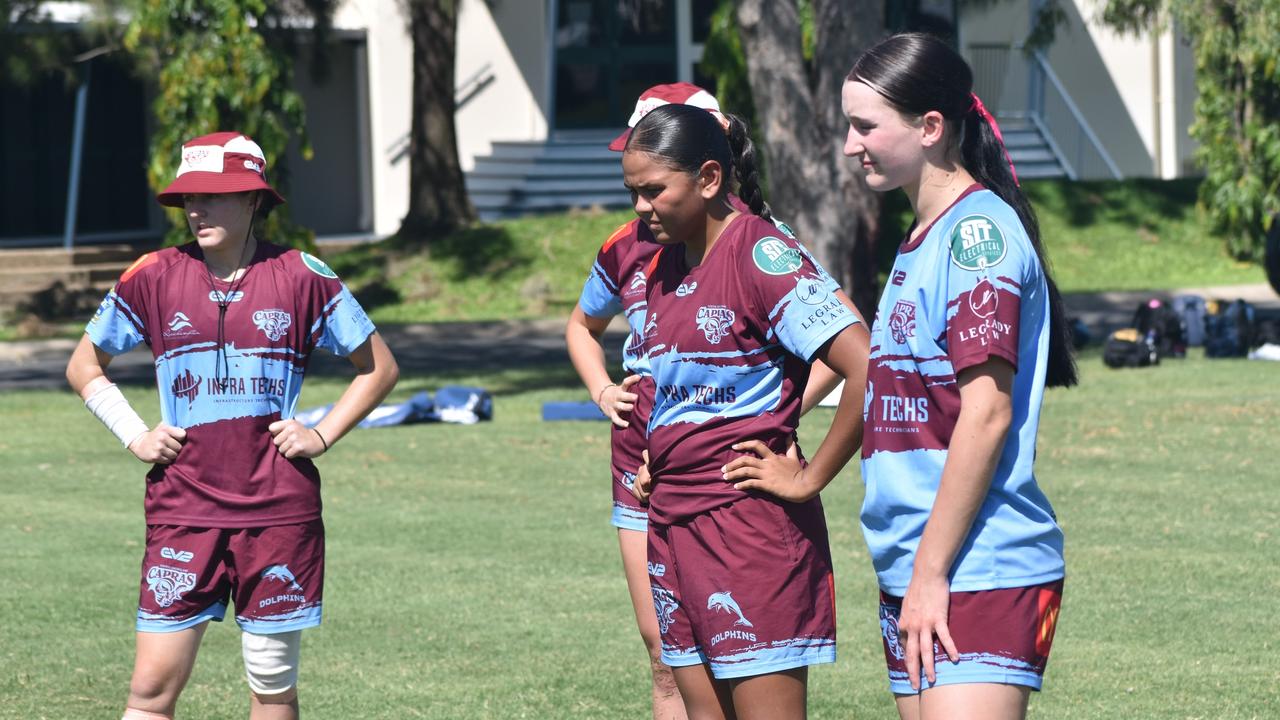 CQ Capras under-17 girls squad at pre-season training at Emmaus College, Rockhampton, on January 18, 2025.