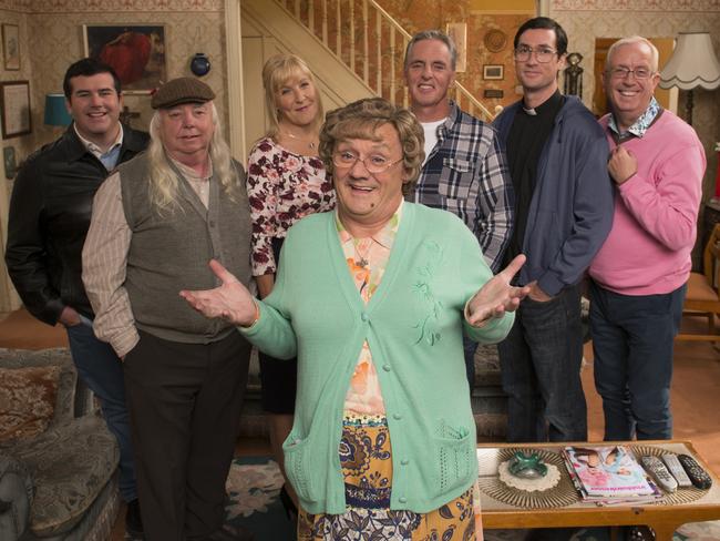 Brendan O’Connell as Mrs Brown in a scene from the movie adaptation of the TV comedy.