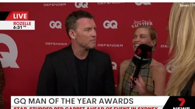 Sam Worthington at the GQ Awards.