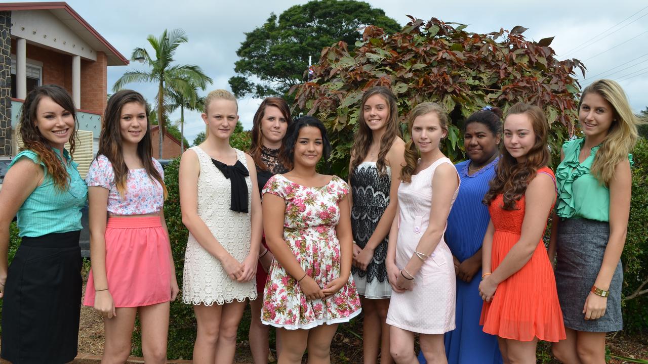 Entrants for this 2013s Childers Showgirl competition to be held on May 25. Photo Brittany Cook / Isis Town &amp; Country