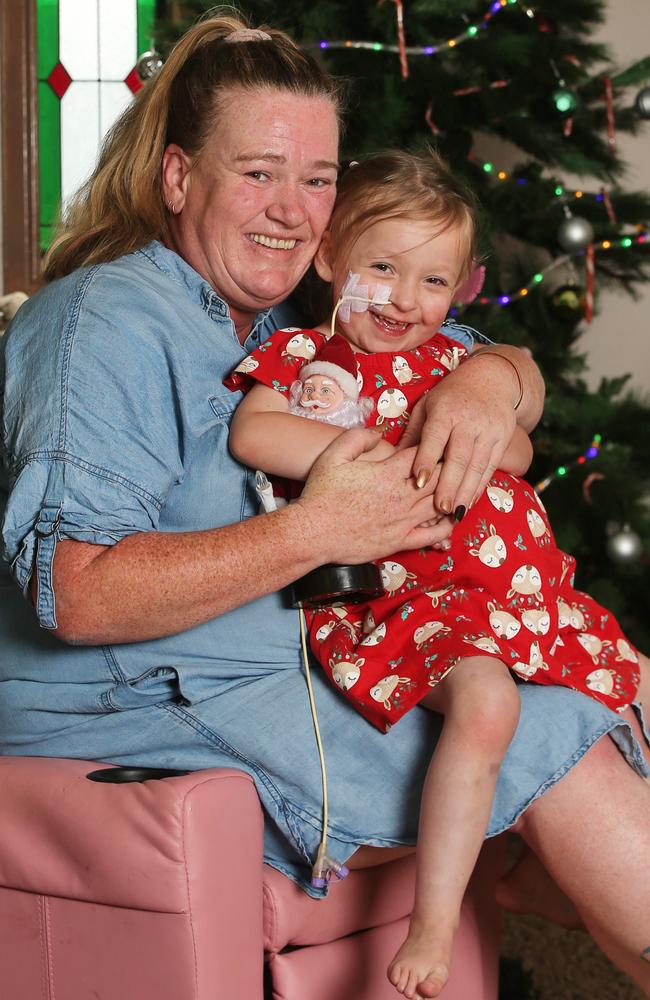 Bec Pearce and her daughter Adele. Picture: Alan Barber.