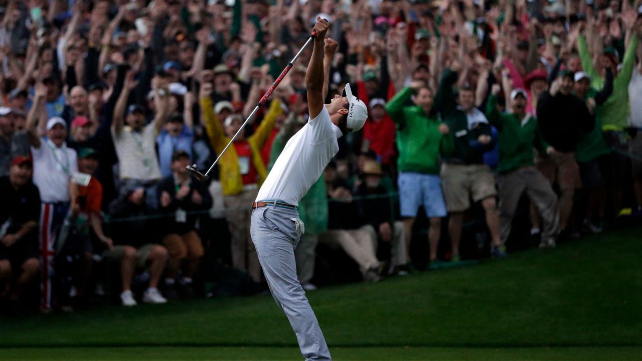 Adam Scott won the Masters 10 years ago. Picture: AP Photo