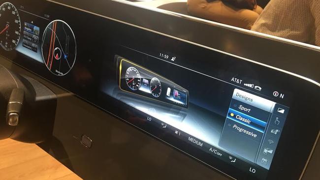 The new Mercedes digital dashboard.