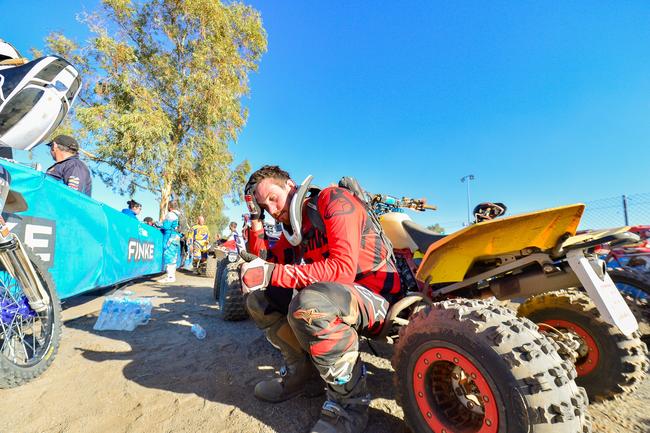 Whether on two wheels or four, the 2019 Tatts Finke Desert Race was hard yakka. Pic: MATT HENDERSON