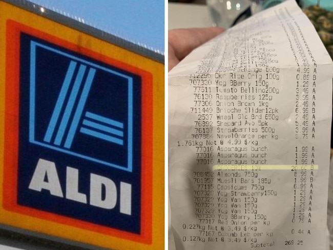 Aldi customer’s confusing find on receipt