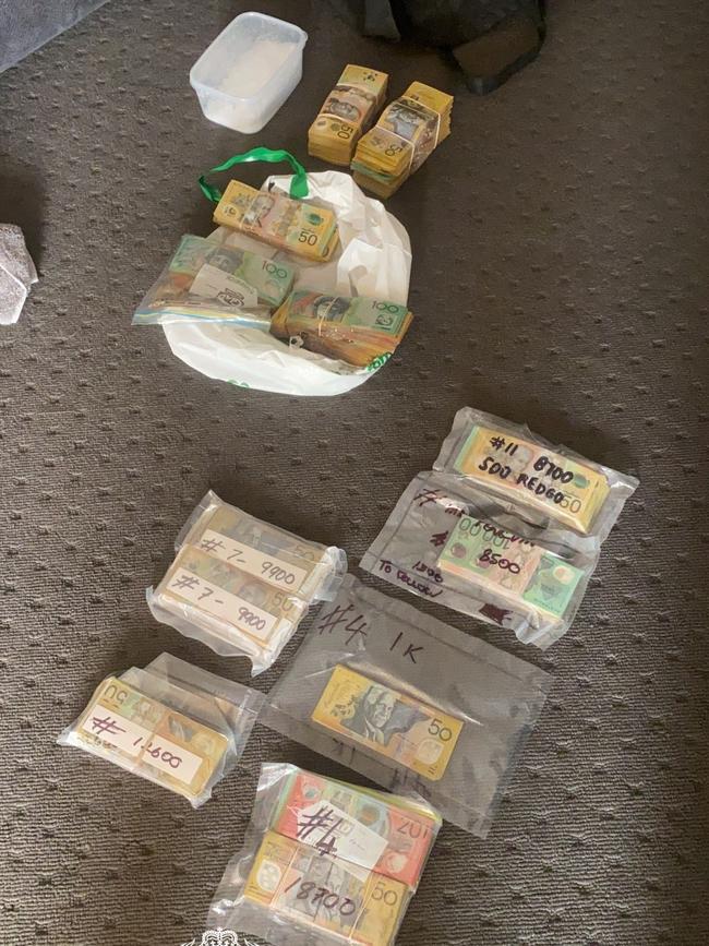 Drug trafficking syndicate in the southern suburbs collapsed by police. Picture: SA Police