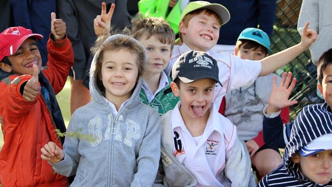 Children enjoying the sport-themed birthday parties.