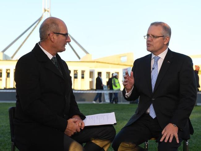 Treasurer Scott Morrison talking up the 2017 Budget on Wednesday morning with Sunrise’s David Koch.